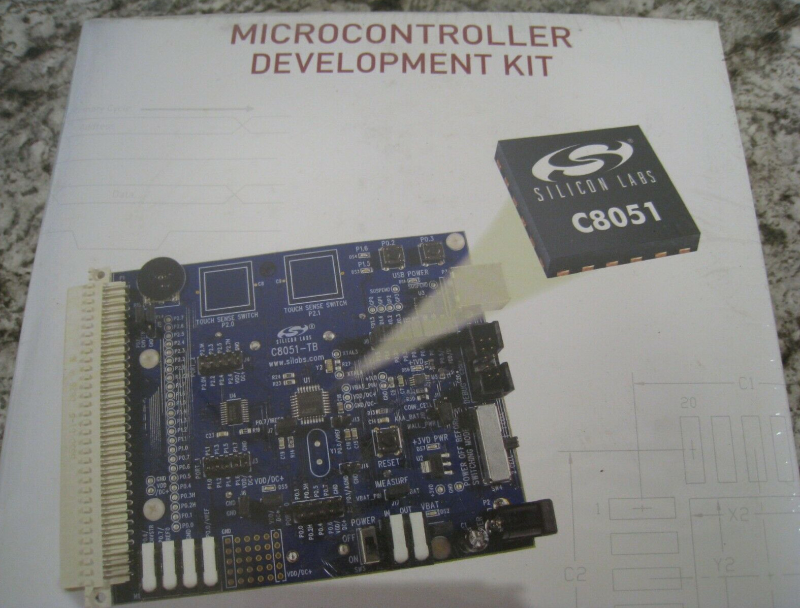 New Silicon Labs SI1010DK 8051 MCU Microcontroller Development Kit Free Shipping