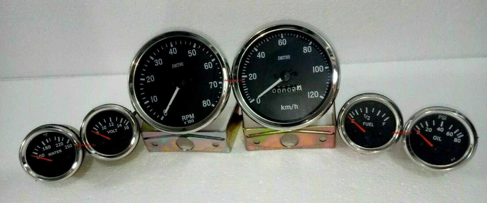 Smiths 52mmTemp+Oil+Volt+Fuel+Speedo+Tacho 100 mm B/C