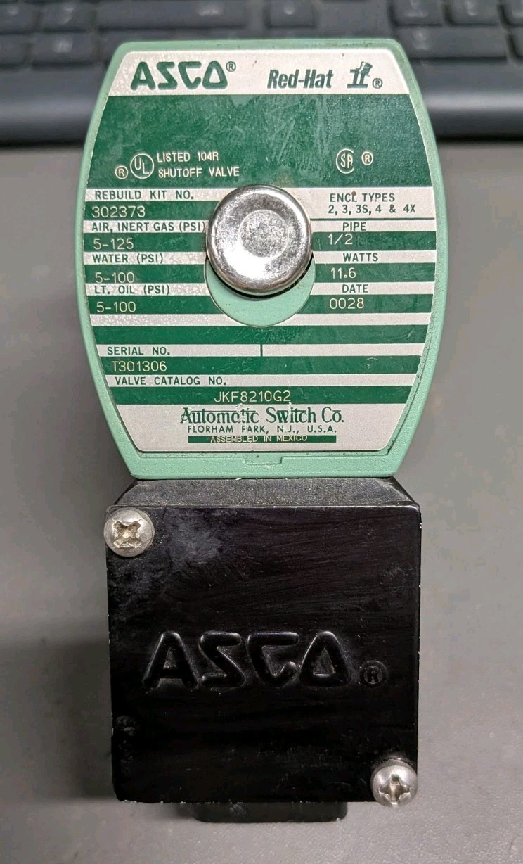 ASCO JKF8210G2 110/120V 5-150PSI 1/2″ *New Old Stock*