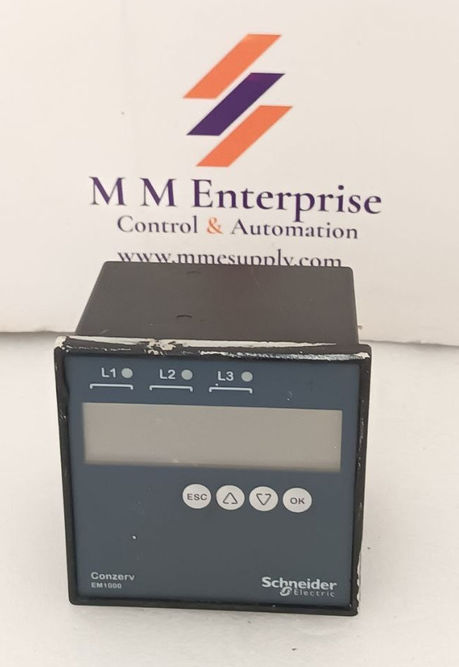 SCHNEIDER ELECTRIC CONZERV EM-1000 Power And Energy Meter *USED*