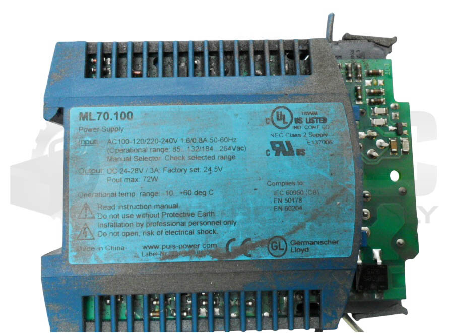 PULS ML70.100 POWER SUPPLY 100-240VAC 1.6/8.0A 50/60HZ 24/28VDC *READ*