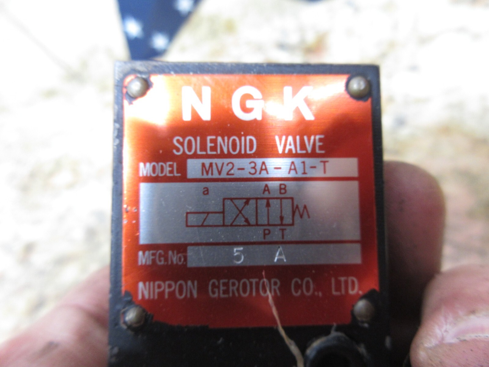 NGK SOLENOID VALVE MV2-3A-A1-T NIPPON GEROTOR