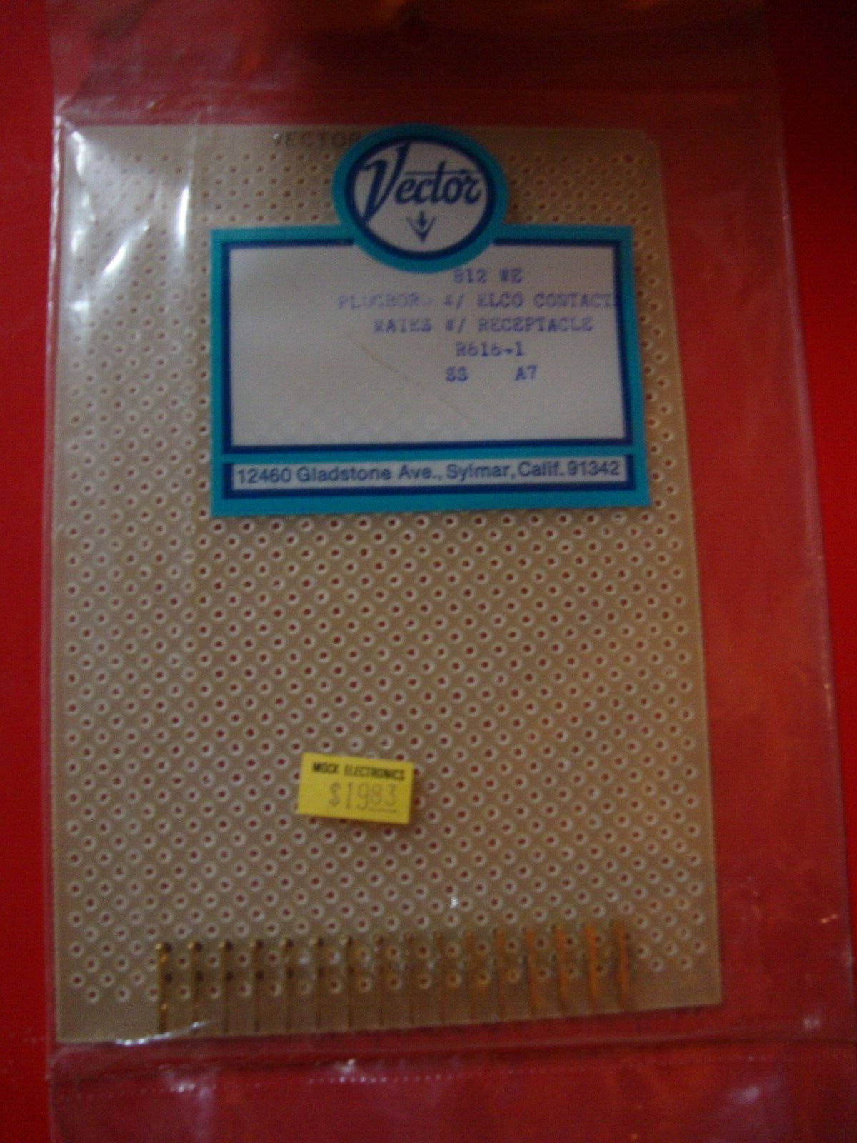 812WE Vector Electronics plug board w/ELCO contacts