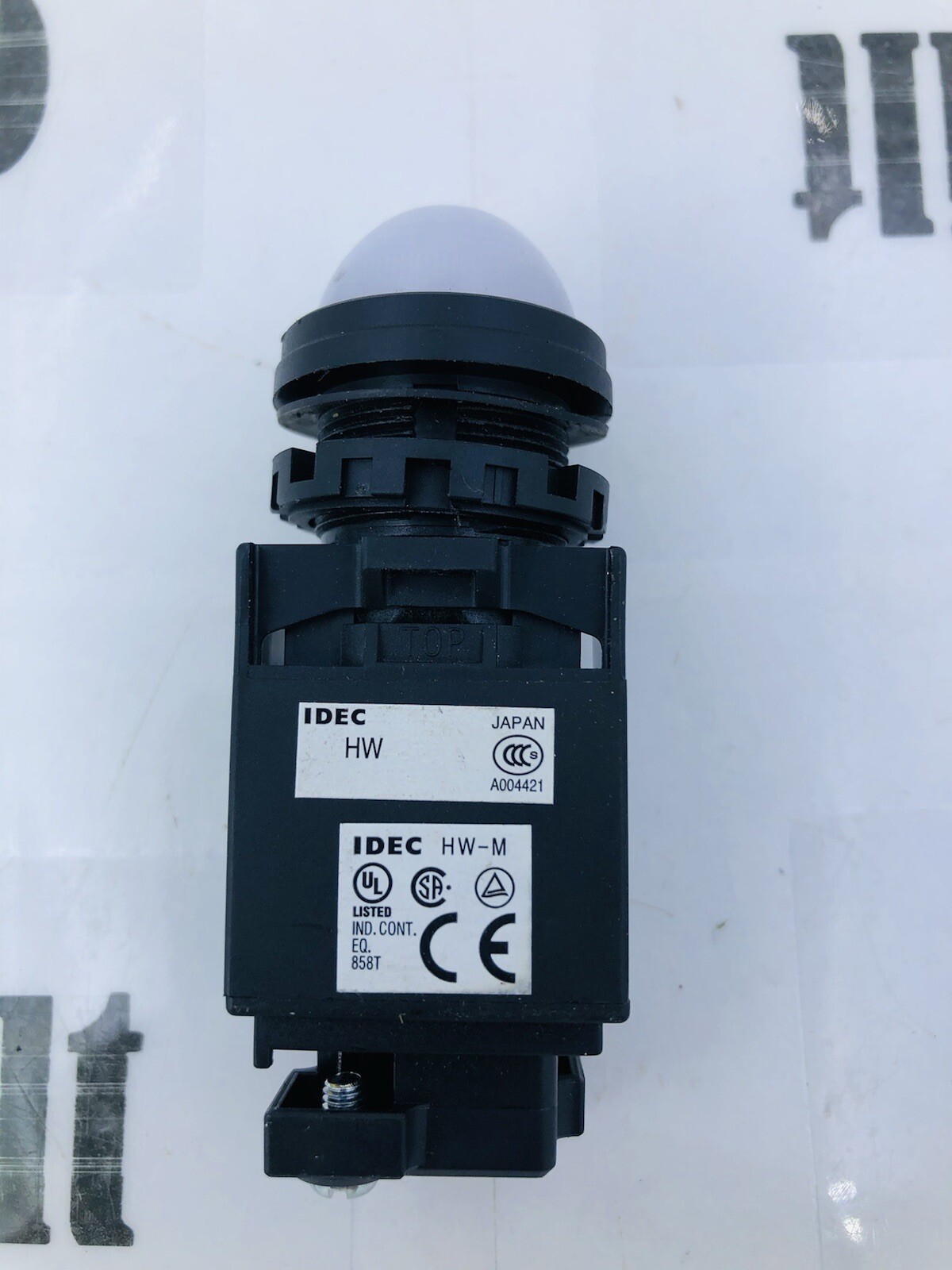 IDEC HW-M WHITE PILOT LIGHT -30 Day Warranty