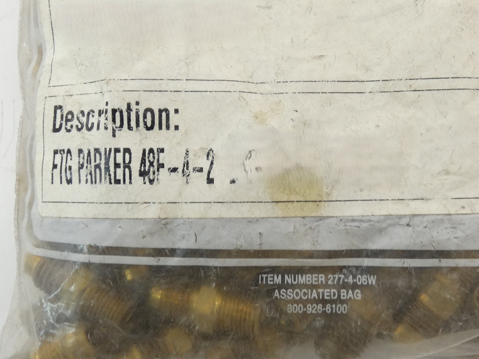 *Lot of 96* Parker 48F-4-2 Male Flare Tube Fitting Size 1/4″ X 1/8″ NPT Male …