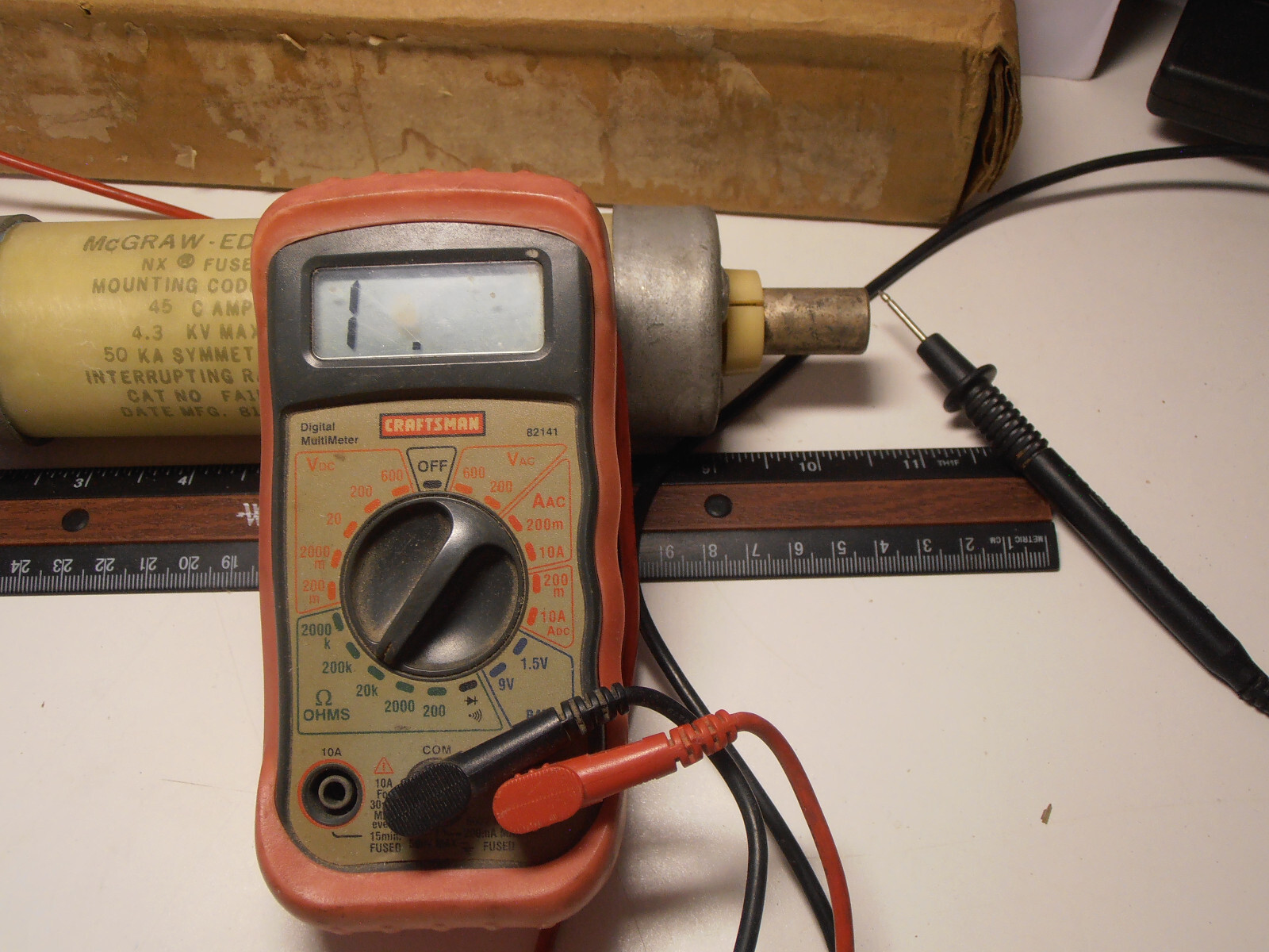 McGraw-Edison FA1H145 45 Amp 4.3KV Current Limiting Fuse Tested NOS Open Box 