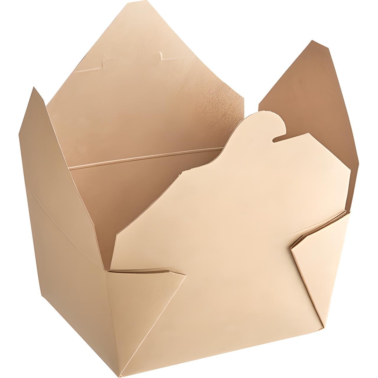 OCS Parts 50-Pack Kraft Paper 30-Ounce Food Containers 4 3/8″ x 3 1/2″ x 2 1/2″
