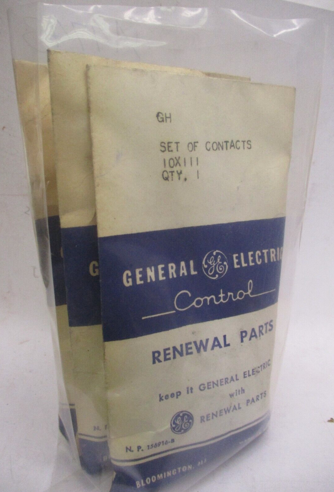 General Electric Set of Contacts 10 x 111 Renewal Parts Lot of 3 Sets A4831AES