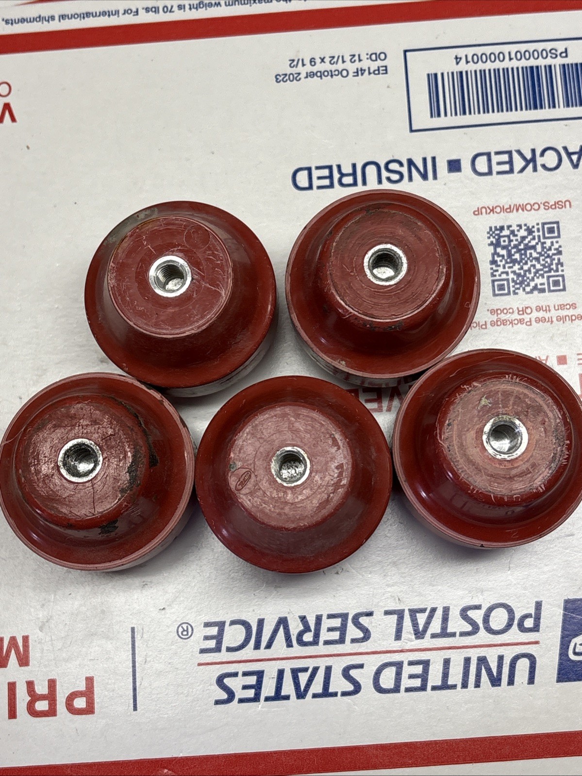 Lot of 5 THE GLASTIC CORP. ELECTRICAL ISOLATOR Cleve – O