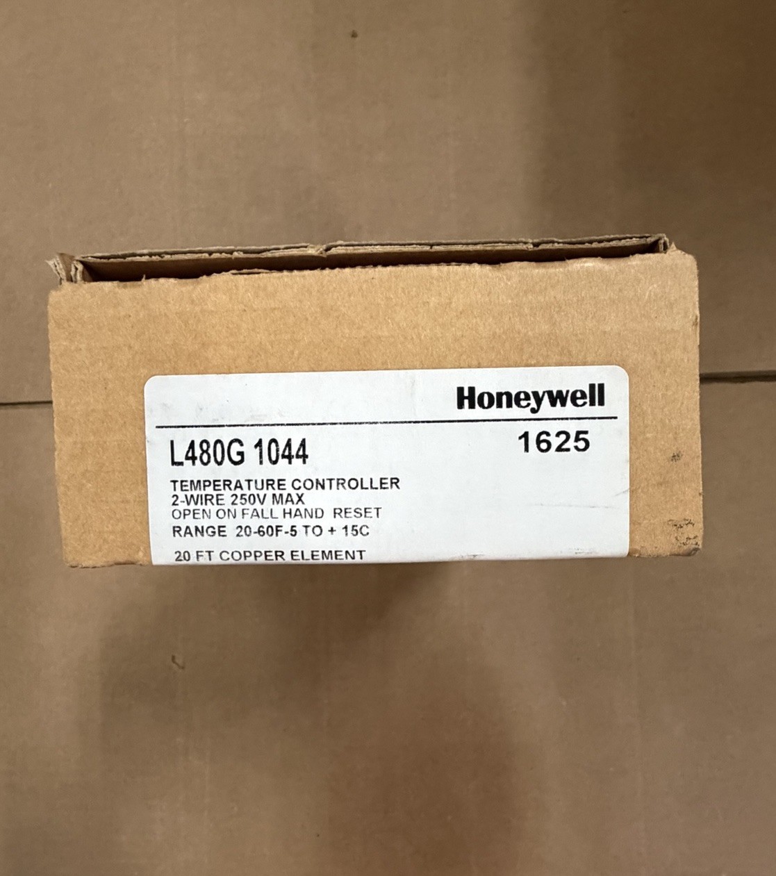 NEW HONEYWELL L480G-1044 LOW TEMPERATURE CONTROLLER 120/240V 20 to 60°F