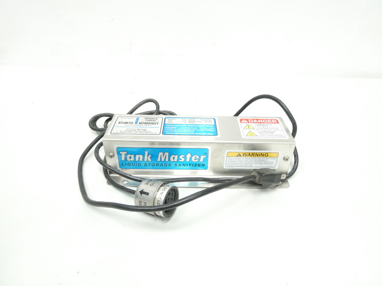 Atlantic Ultraviolet TM16 25-8516A1 Tank Master Liquid Storage Sanitizer