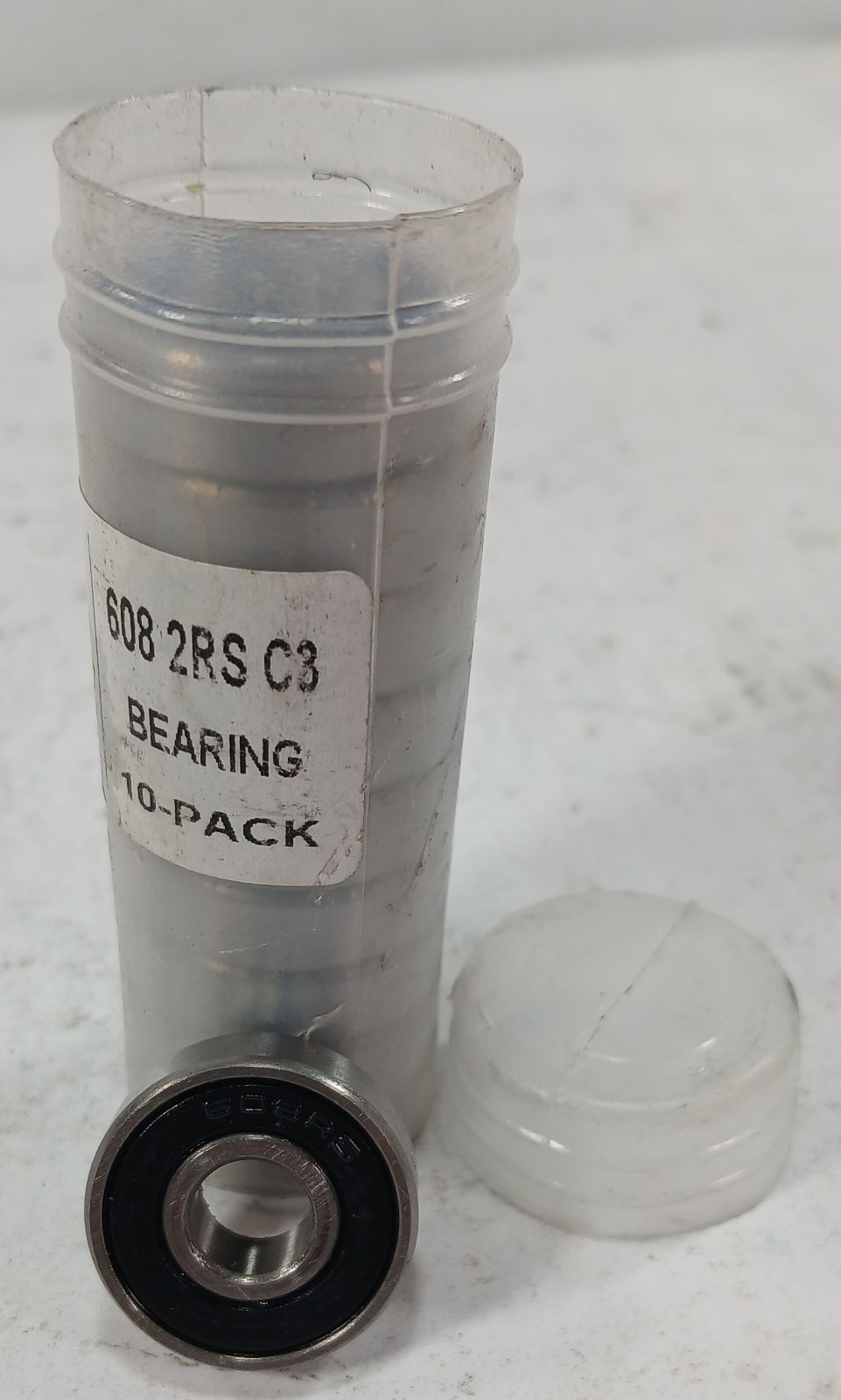 10 NEW PGN 608 2RS C3 RADIAL DEEP GROOVE BALL BEARING NNB ***MAKE OFFER***