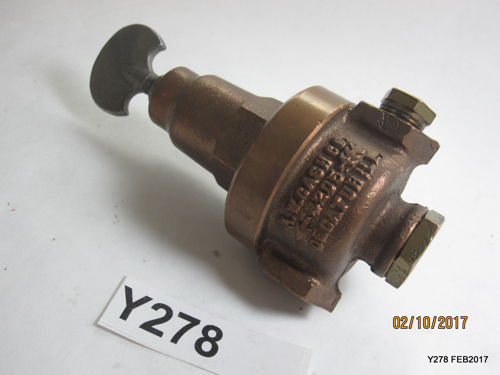 A.W. CASH CO. 4205 REGULATOR DECATUR ILL.