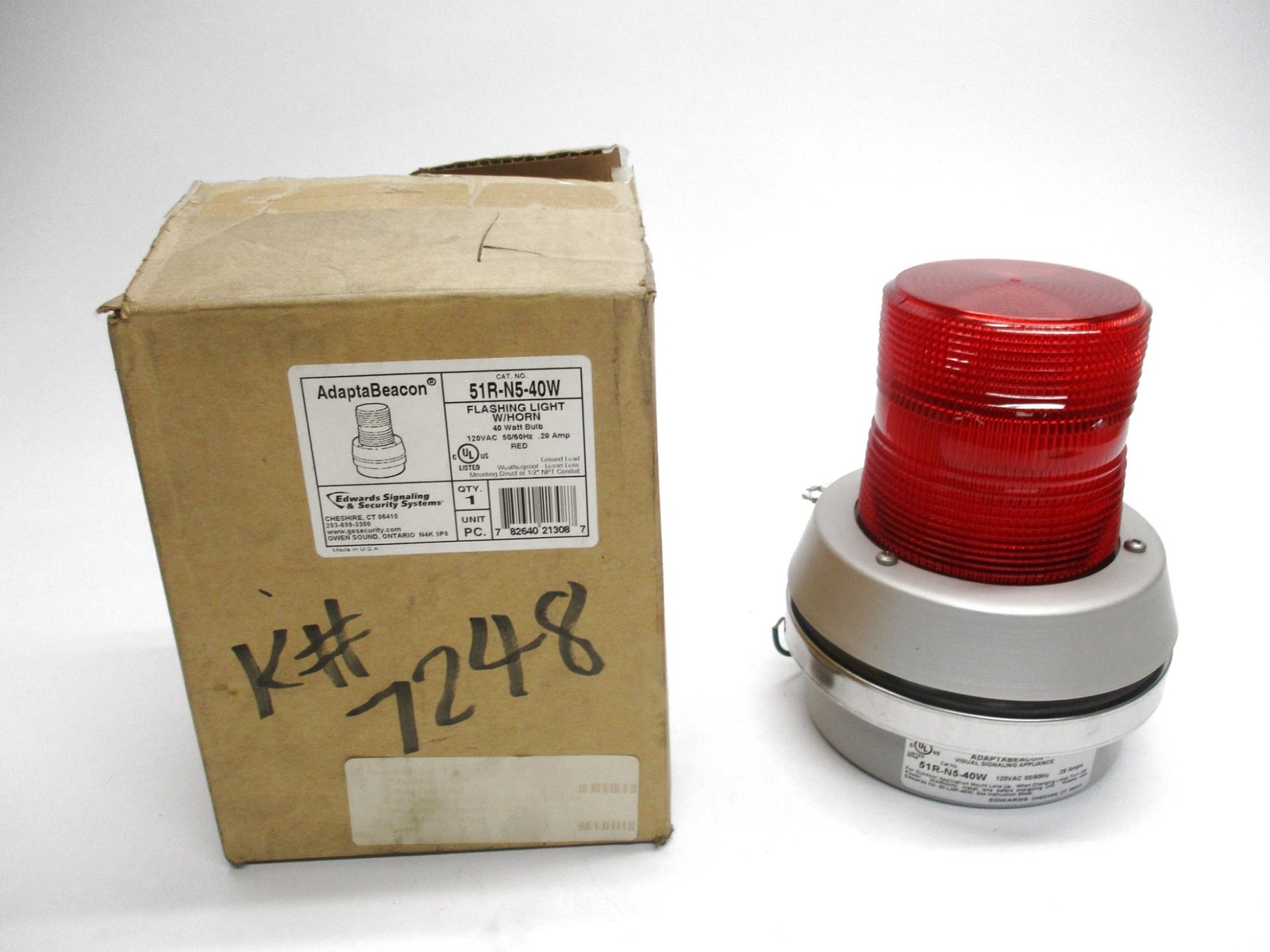 EDWARDS SIGNALING 51R-N5-40W 120VAC 0.29A NSMP