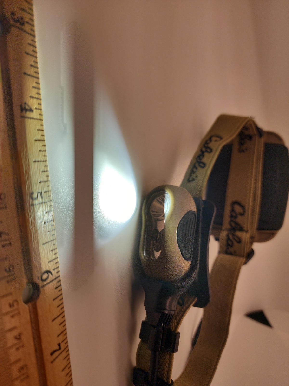 Cabela’s By Princeton Tec LED Headlamp 450 Lumens AAA Batteries Tan Works