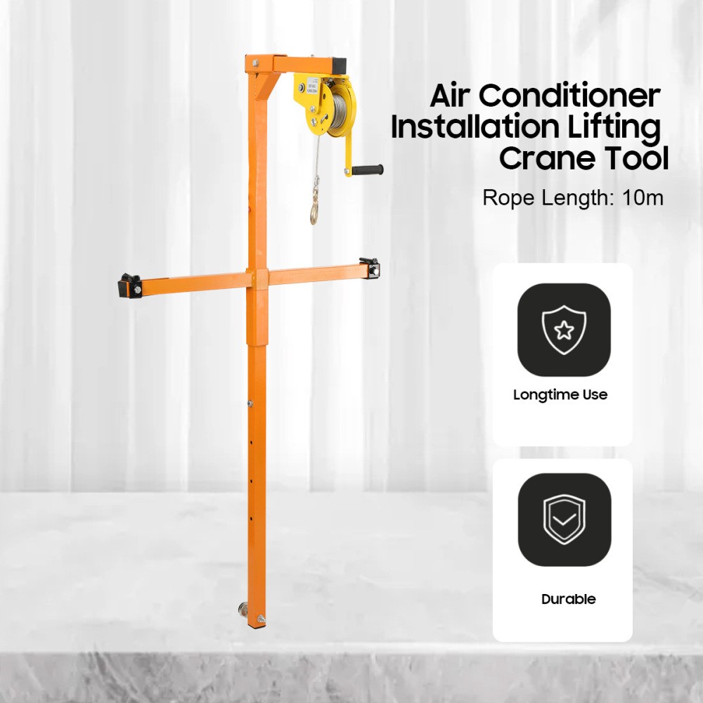AC Air Conditioner Outside Installation lifting Tool 10M Bracket Crane Tool USA