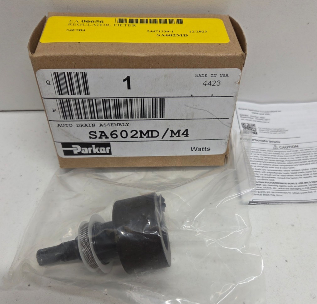 NEW IN BOX! PARKER AUTO DRAIN ASSEMBLY SA602MD/M4