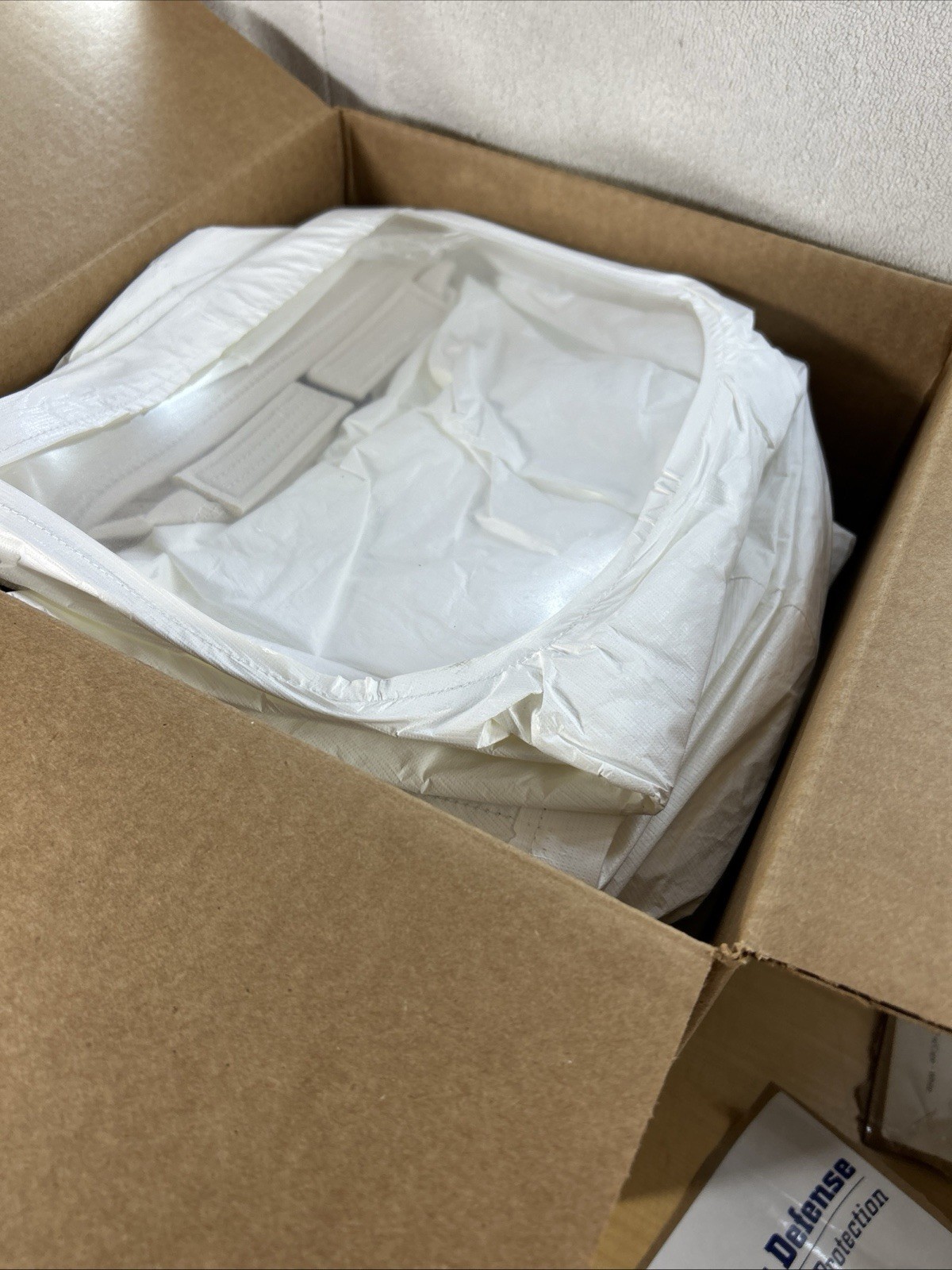 Lot of 10 – Tychem AirBoss Loose Fitting PAPR Hood W/Cape FlexAir White (6183)