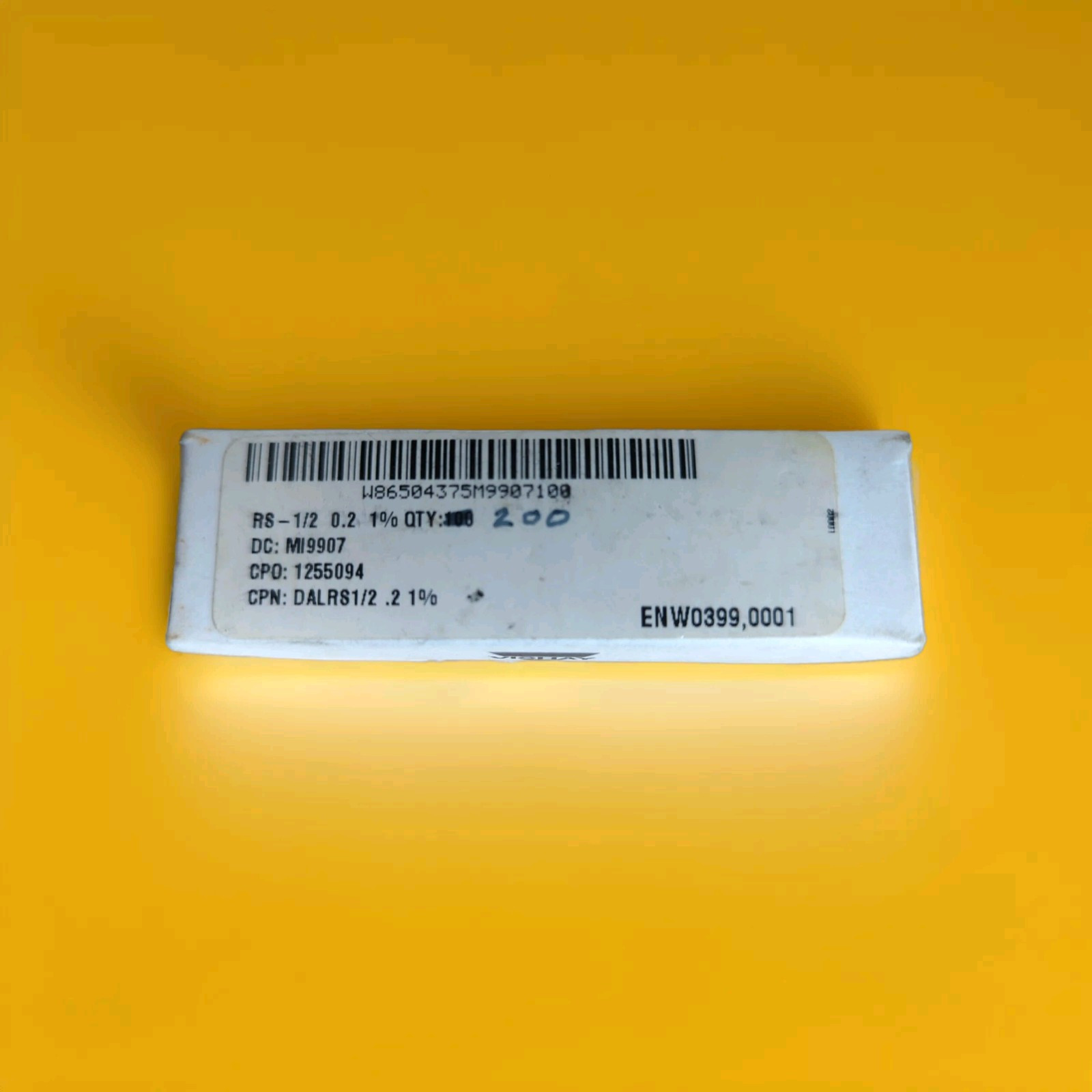 Qty 200 Vishay Dale Resistor RS-1/2 0.2 OHM 1% – New Open Box –