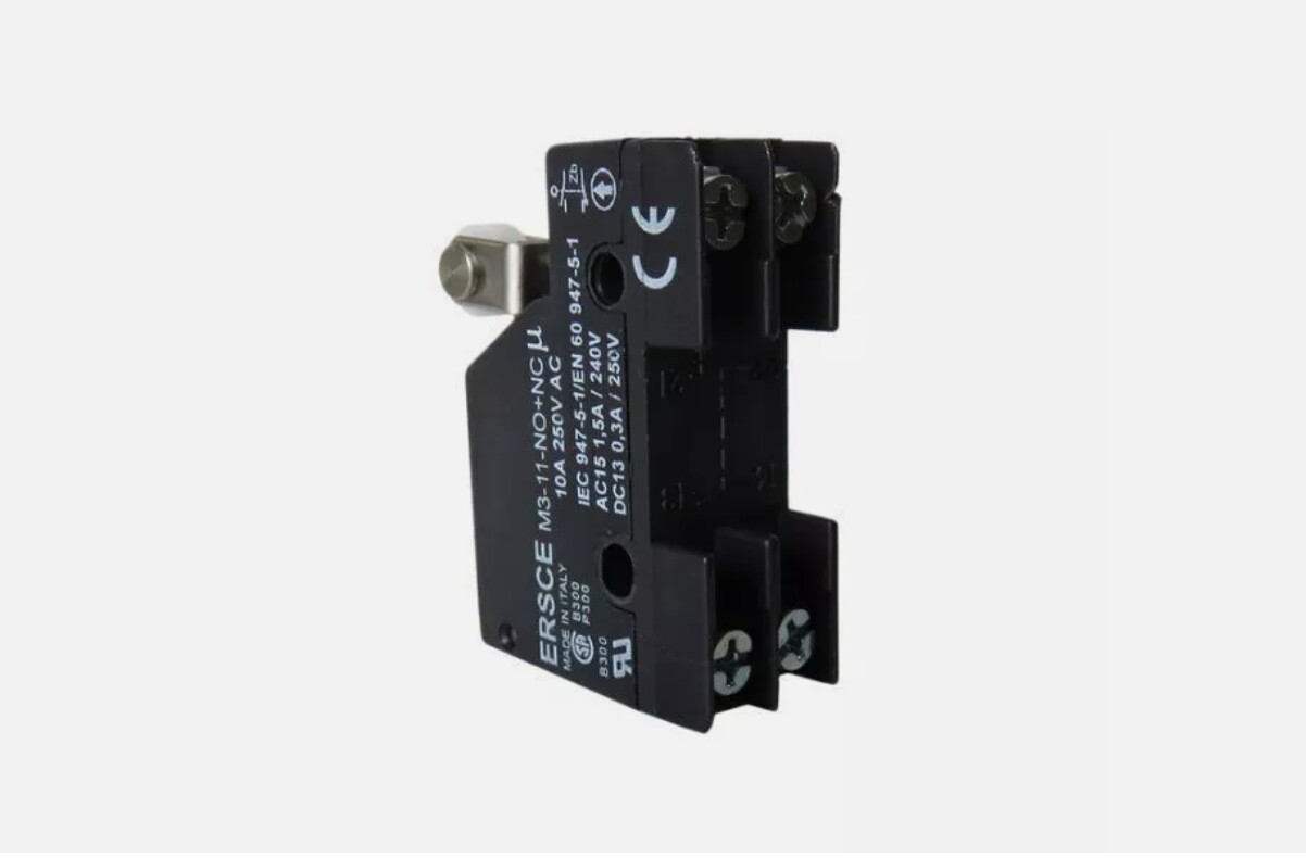 1PCS ERSCE switch M3-11-NO+NC(250VAC 10A) belt wheel