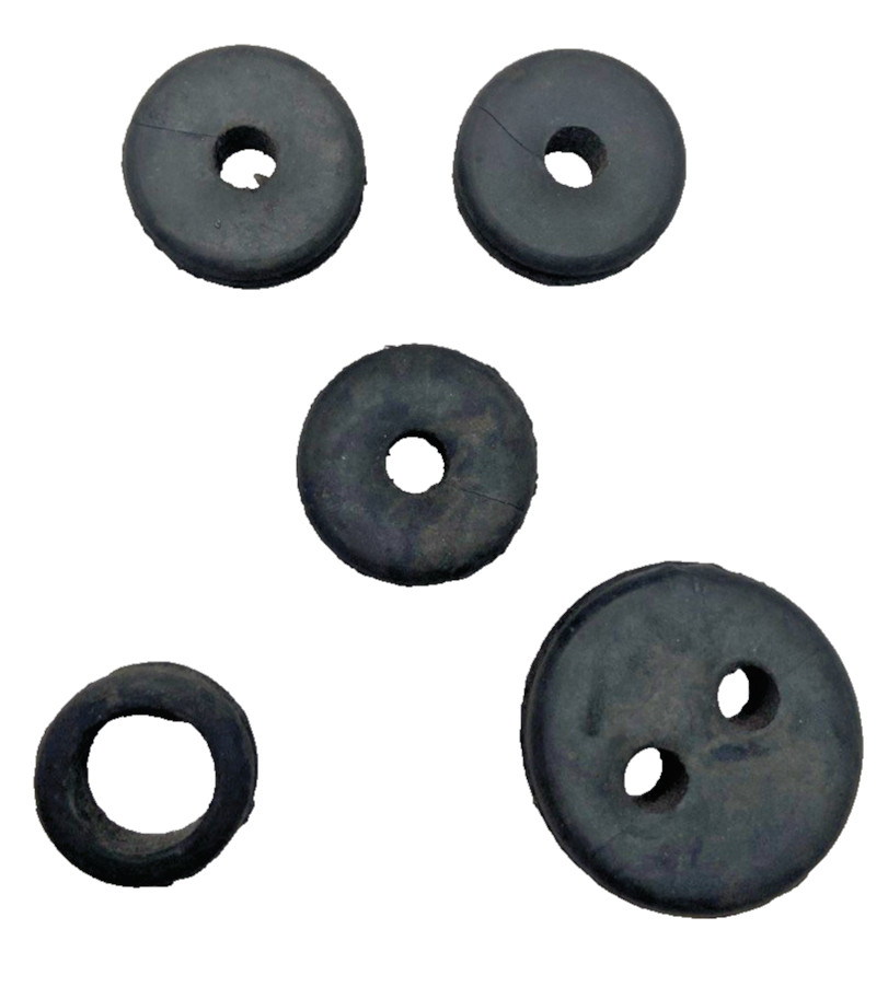 Mixed Lot of 5 Rubber Grommets for Sheet Metal