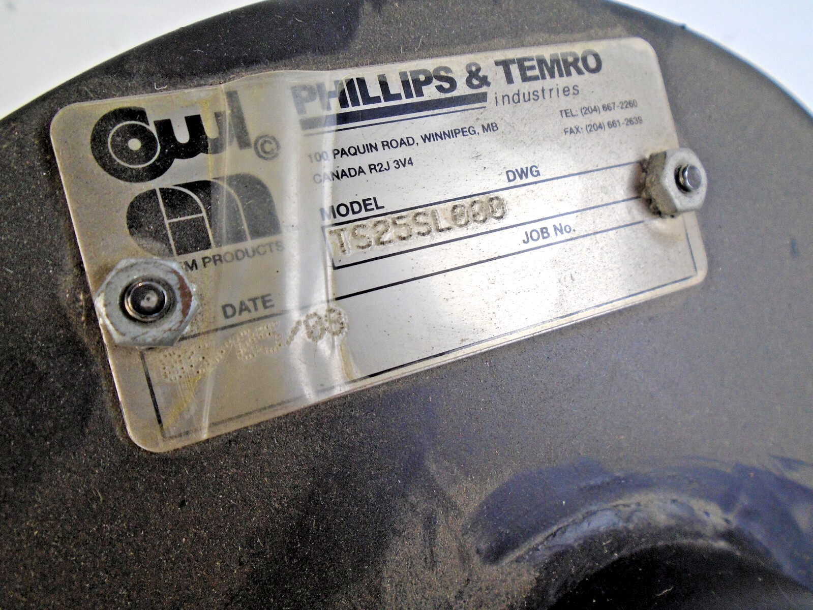 Phillips & Temro 2.5″ Exhaust Cowl Silencer Muffler TS-25-SL Fork Lift Forklift