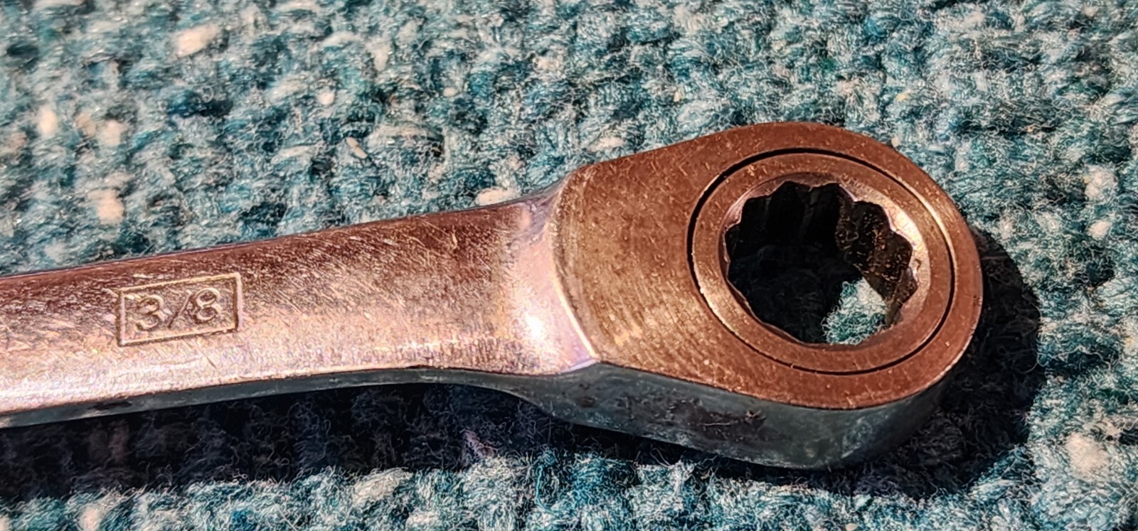 Stanley 3/8″, 87-822 12-Point Reversible Ratcheting Combination Wrench! Taiwan!