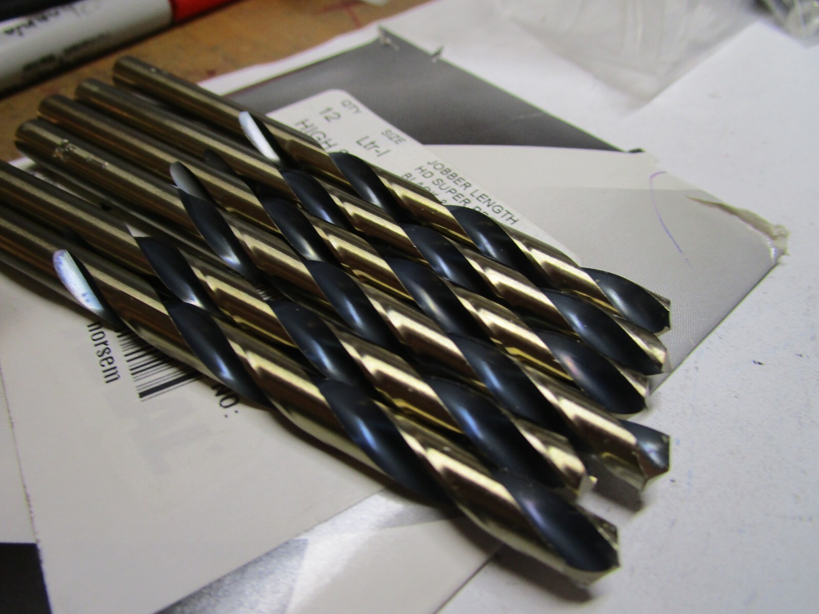 Ltr I HSS 135° Split Point Black and Gold Finish Jobber Drill QTY 6