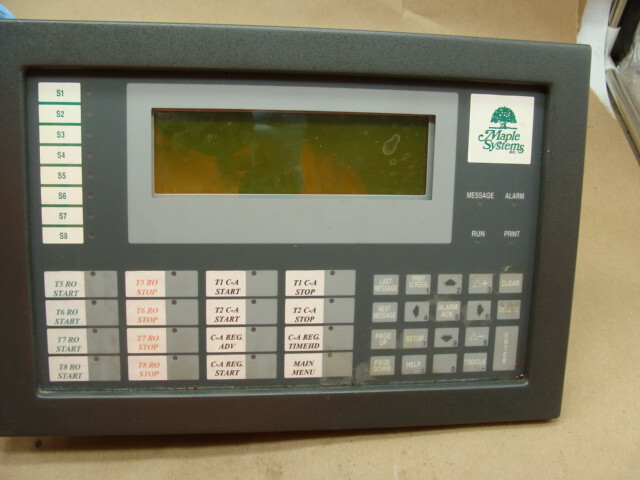 MAPLE SYSTEMS OIT5400-A00 OPERATOR INTERFACE TERMINAL W/8X40 LCD & LEDs 12-30VDC