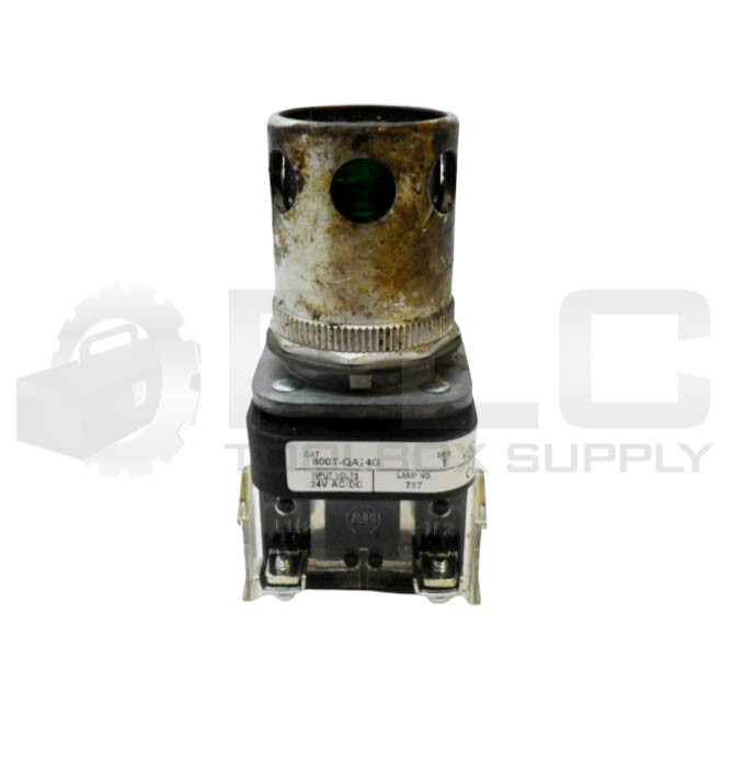 ALLEN BRADLEY 800T-QA24G /T PUSH BUTTON W/ GUARD W/ 800T-XA /D CONTACT BLOCK
