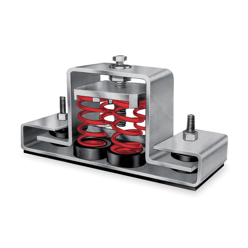 MASON 5XR64 Floor-Mount Vibration Isolator,5 1/8″H 5XR64