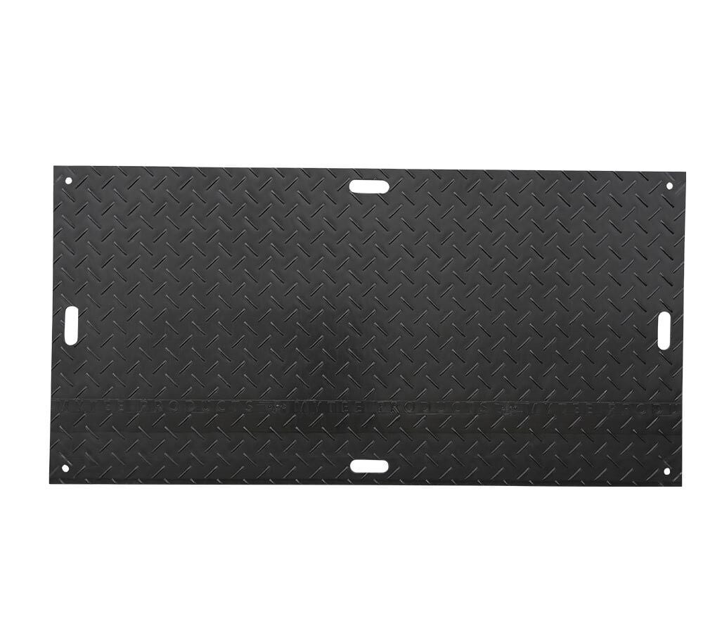 New Bulk Ground Protection Diamond Mats 95″ x 42″ Diamond Plate HDPE w/brackets