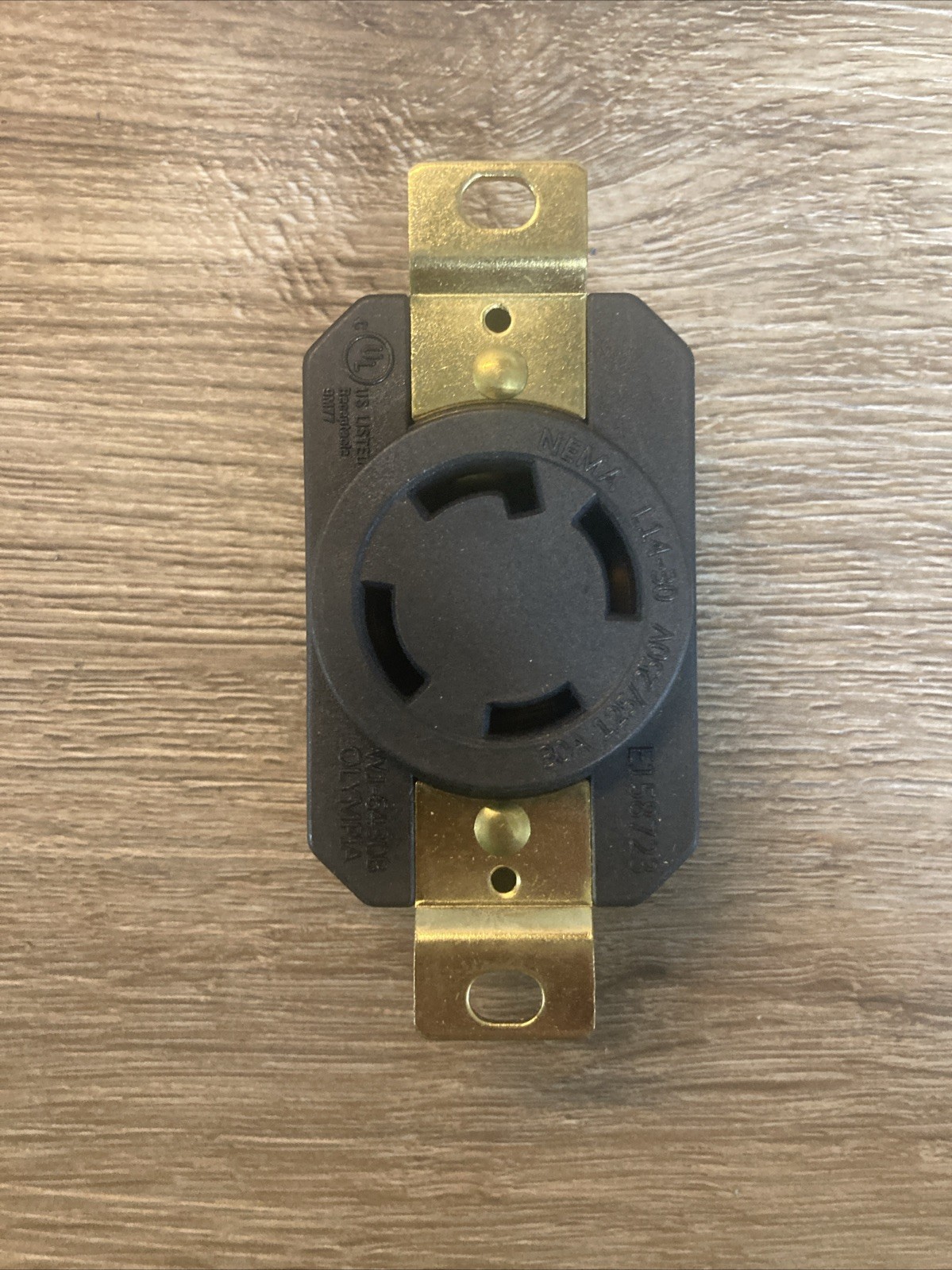 MORRIS 89744 FLUSH MOUNT RECEPTACLE 125/250V 30A 2P 3W NEMA L14-30R NEW