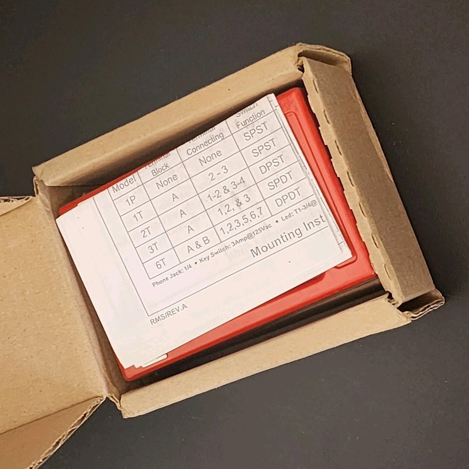 SIGNALING Fire Alarm Station RATING RMS-1T – 10A – 120VAC