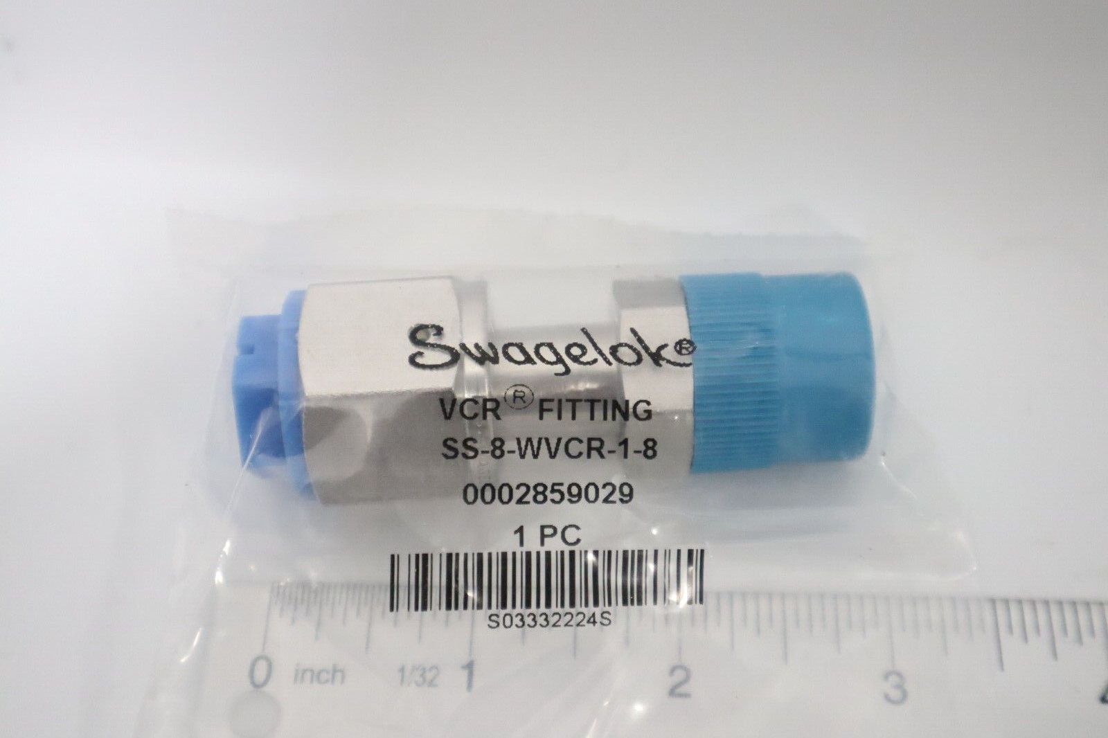 1 NEW SS-8-WVCR-1-8 Swagelok VCR NPT Connector Body, 1/2 in. WVCR x 1/2 in. MNPT