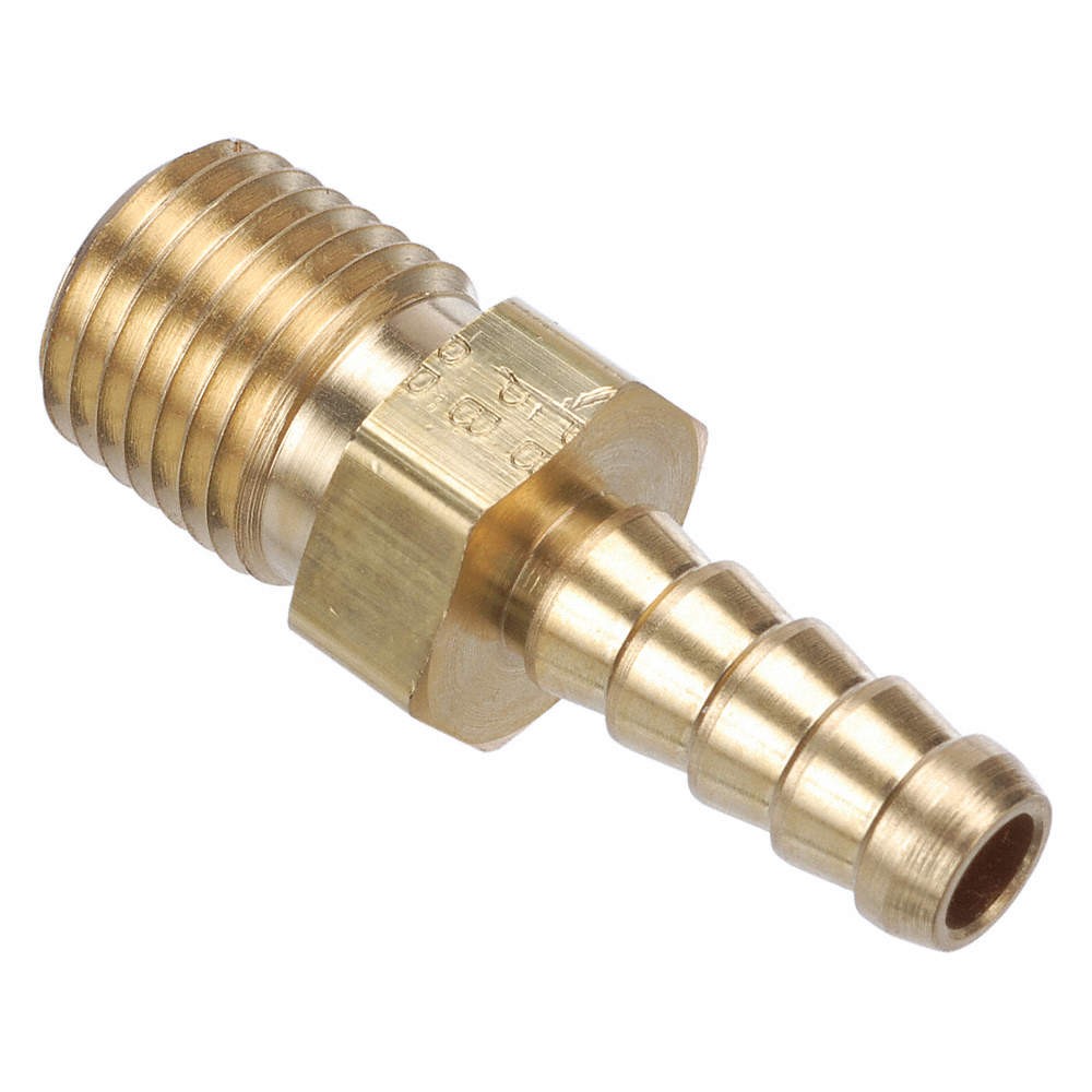 PARKER 4-2 B2HF-SS Barb Connect,SS,Hose BarbxM,1/4Inx1/8In 20YY91