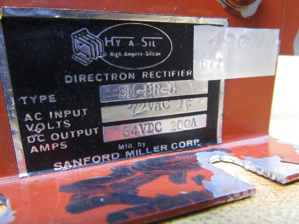 Sanford Miller SM-BR-B HY.A.SIL Directional Rectifier SMBRB