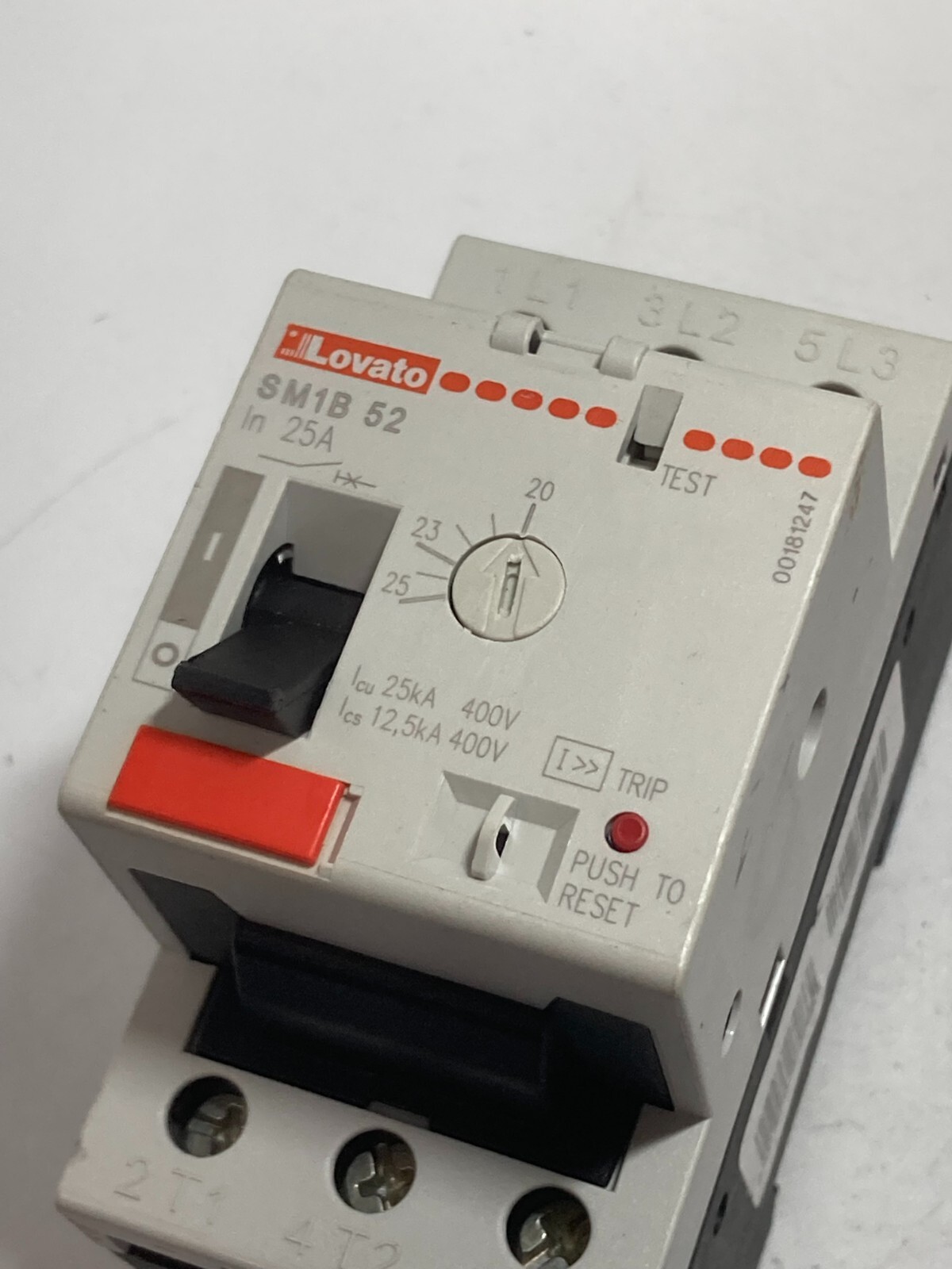 LOVATO 11SM1B52 CIRCUIT BREAKER MOTOR PROTECTION 400V 20-25A NNB