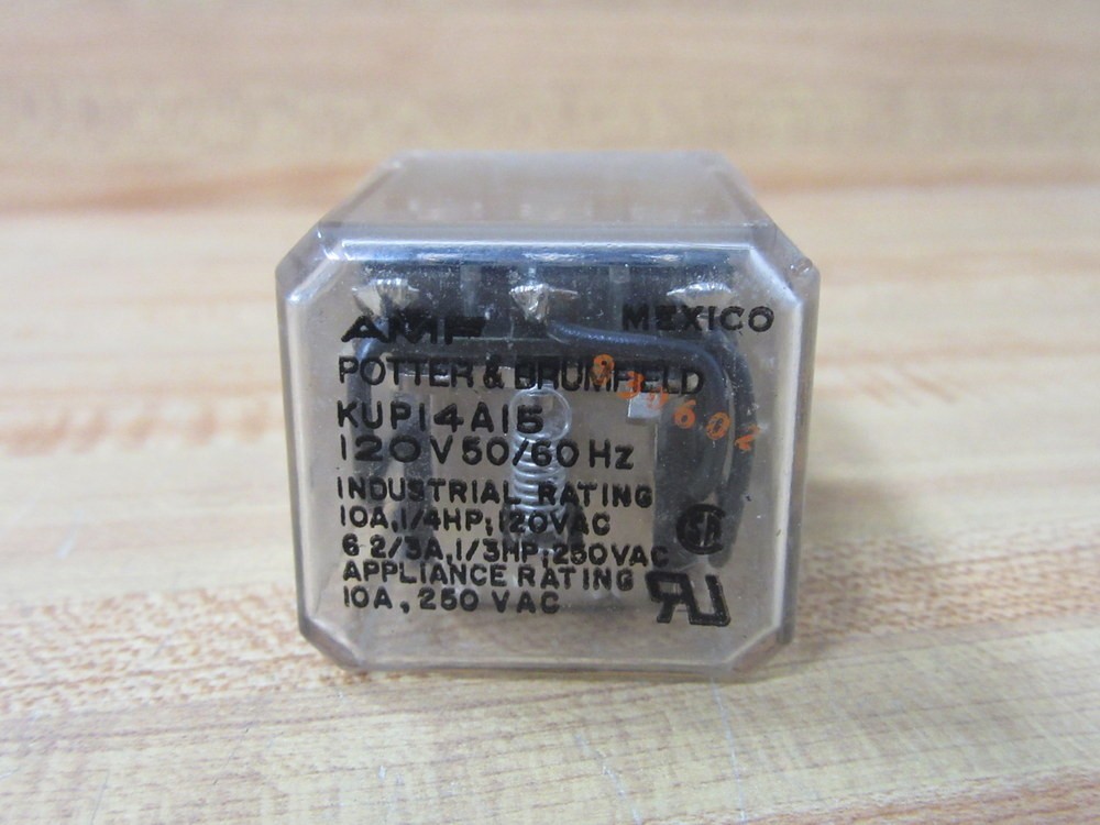 Potter & Brumfield KUP-14A15-120V Relay KUP14A15120 10A 1/4HP (Pack of 3)