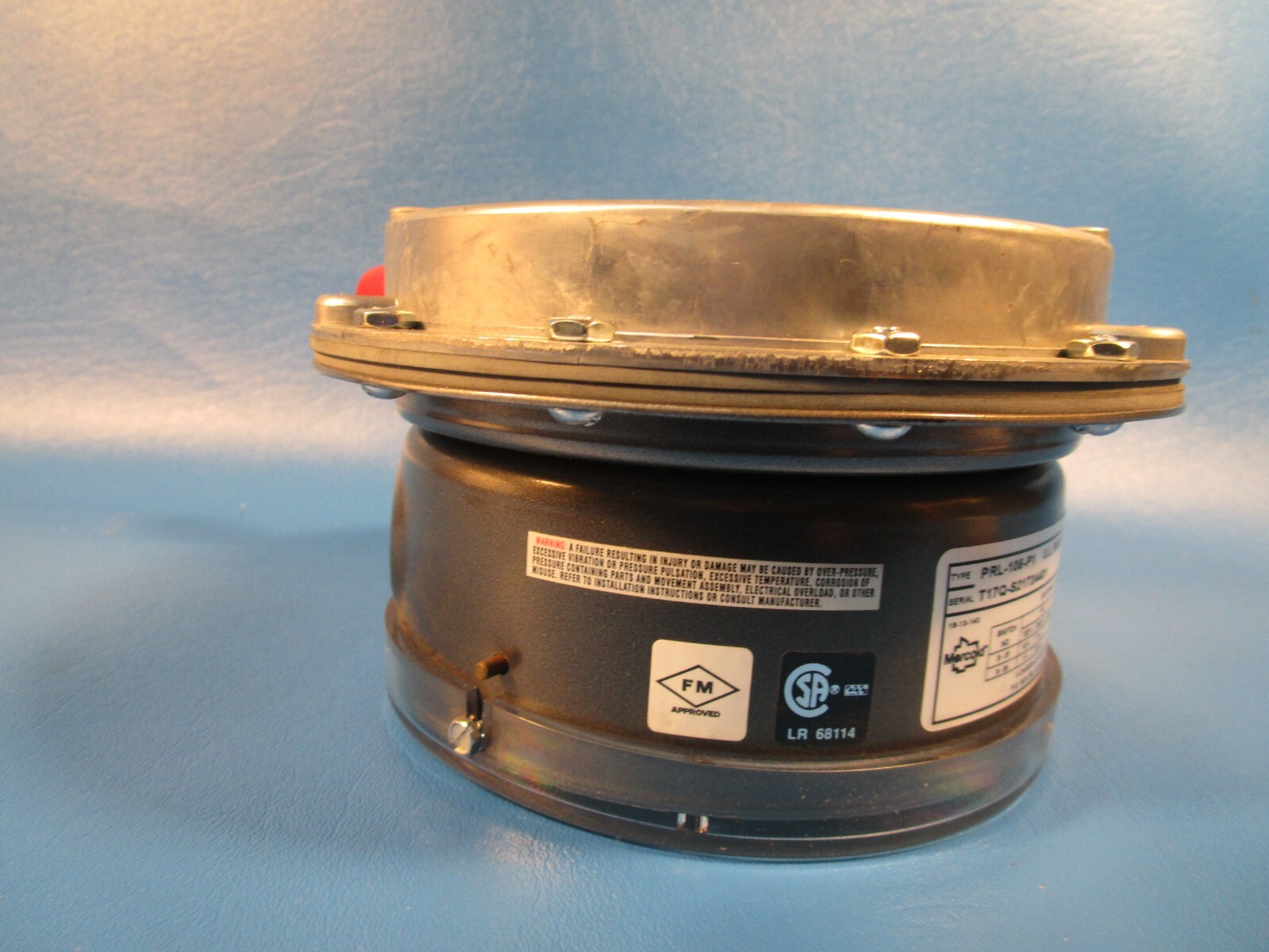 MERCOID PRL-105-P1 Control Differential Pressure Switch gauge