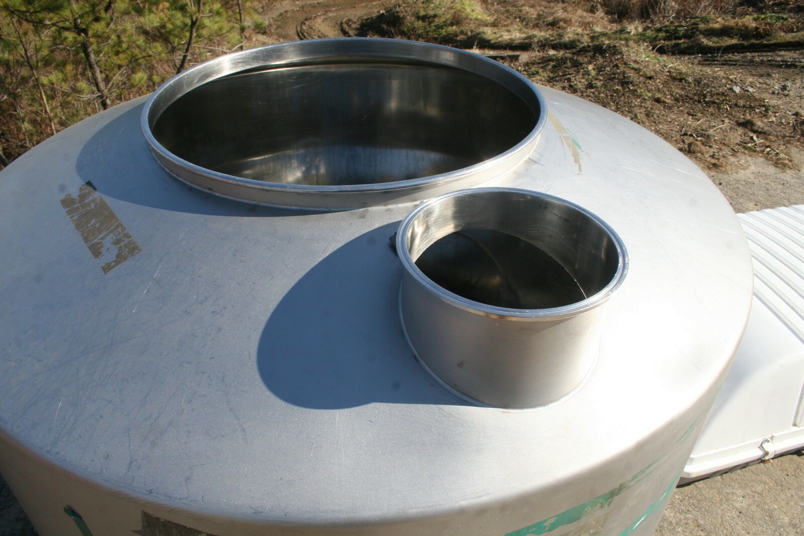 47″x47″x59″ Stainless Steel Approx 225 Gal Single Wall Tank 3/8″ Wall Thickness