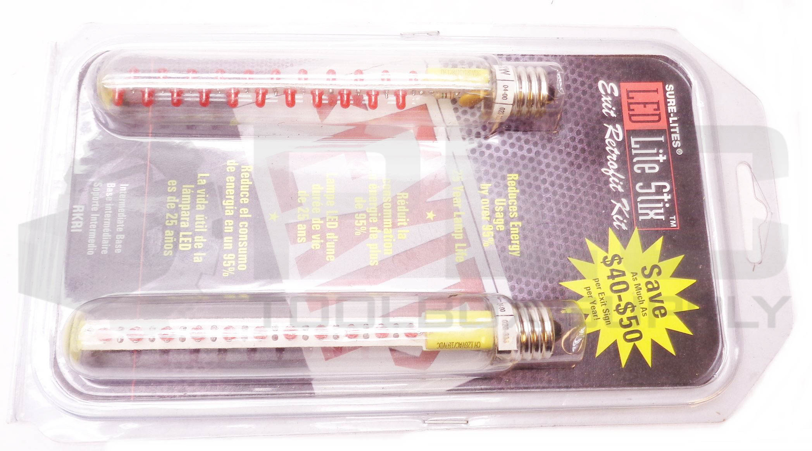 LOT OF 2 NEW SURE-LITES 410839 EXIT RETROFIT KIT, (4 BULBS)