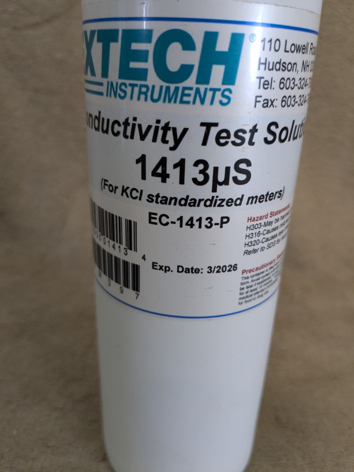 EXTECH EC-1413-P Calibration Standard 1413 microS Exp: 3/26
