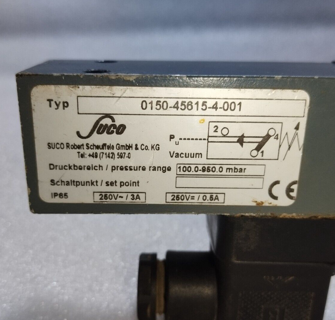 Suco 0150-45615-4-001 IP65 Pressure Range 100.0-950.0 mbar 250V/3A 250V= / 0.5A