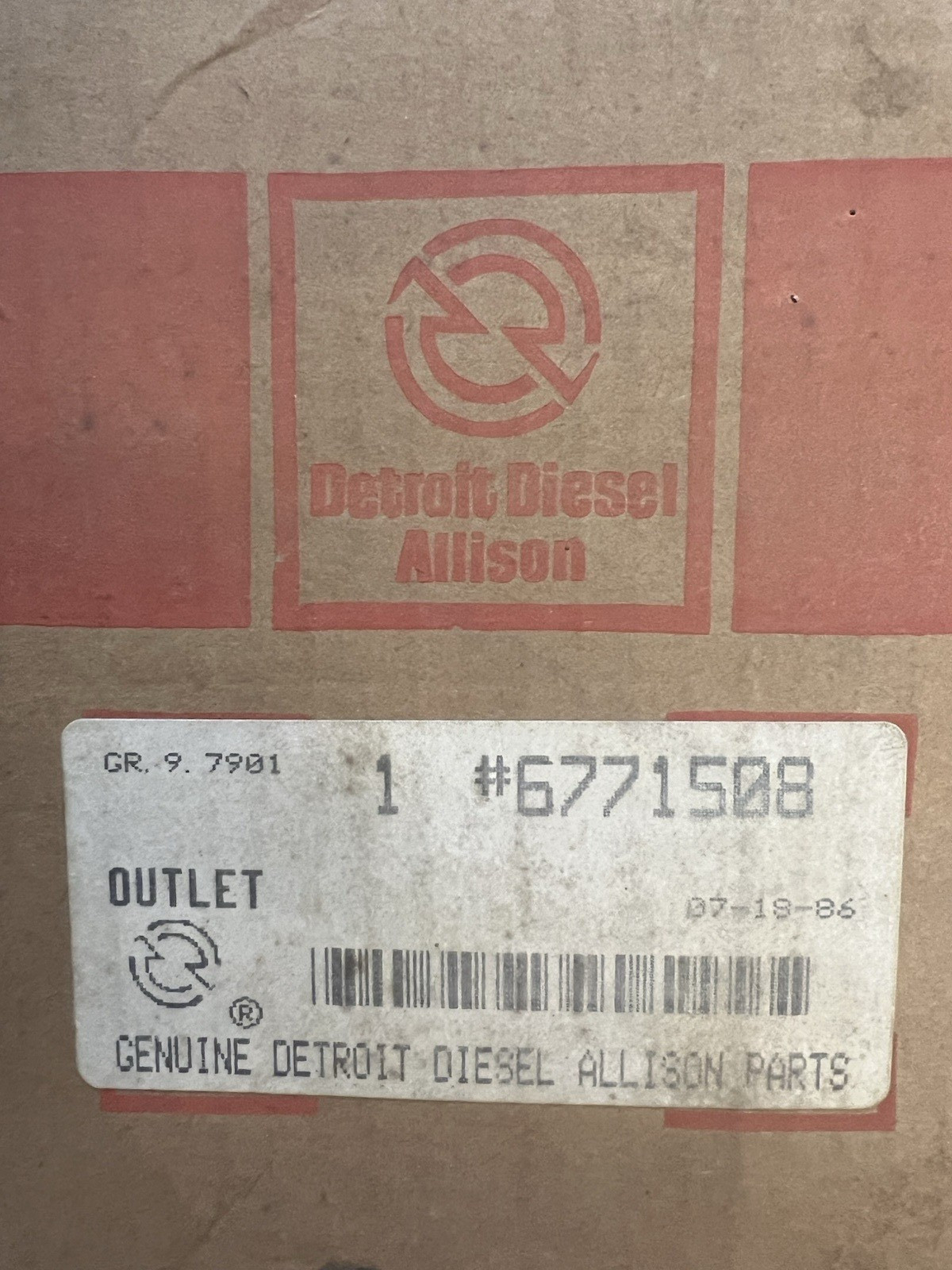 Gen Detroit Diesel 6771508 Outlet OEM New Quick Ship