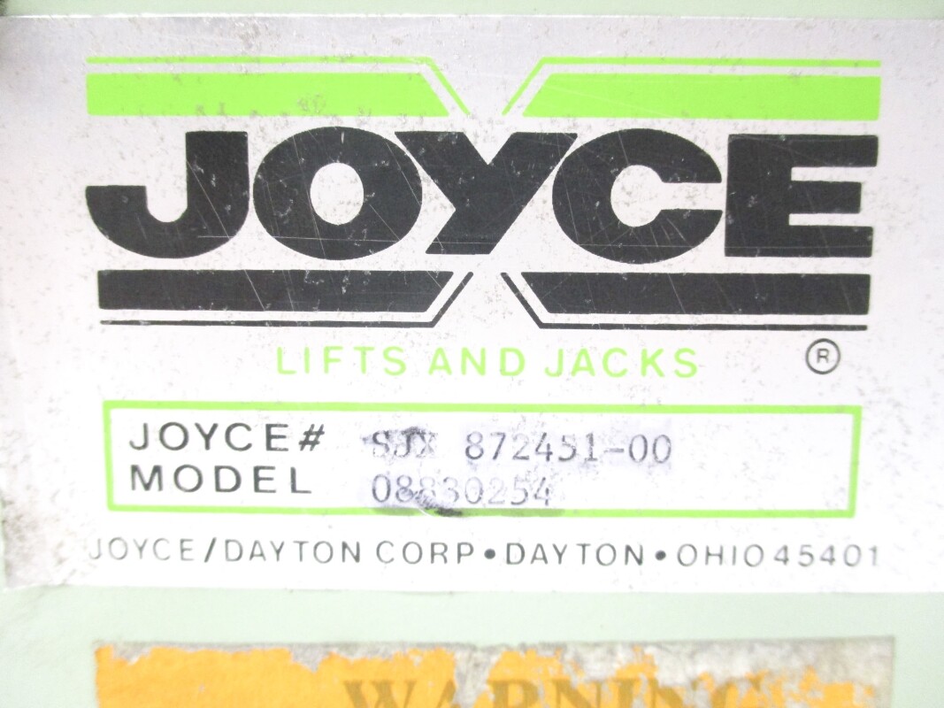 JOYCE SJX872451-00 08830254 UNMP