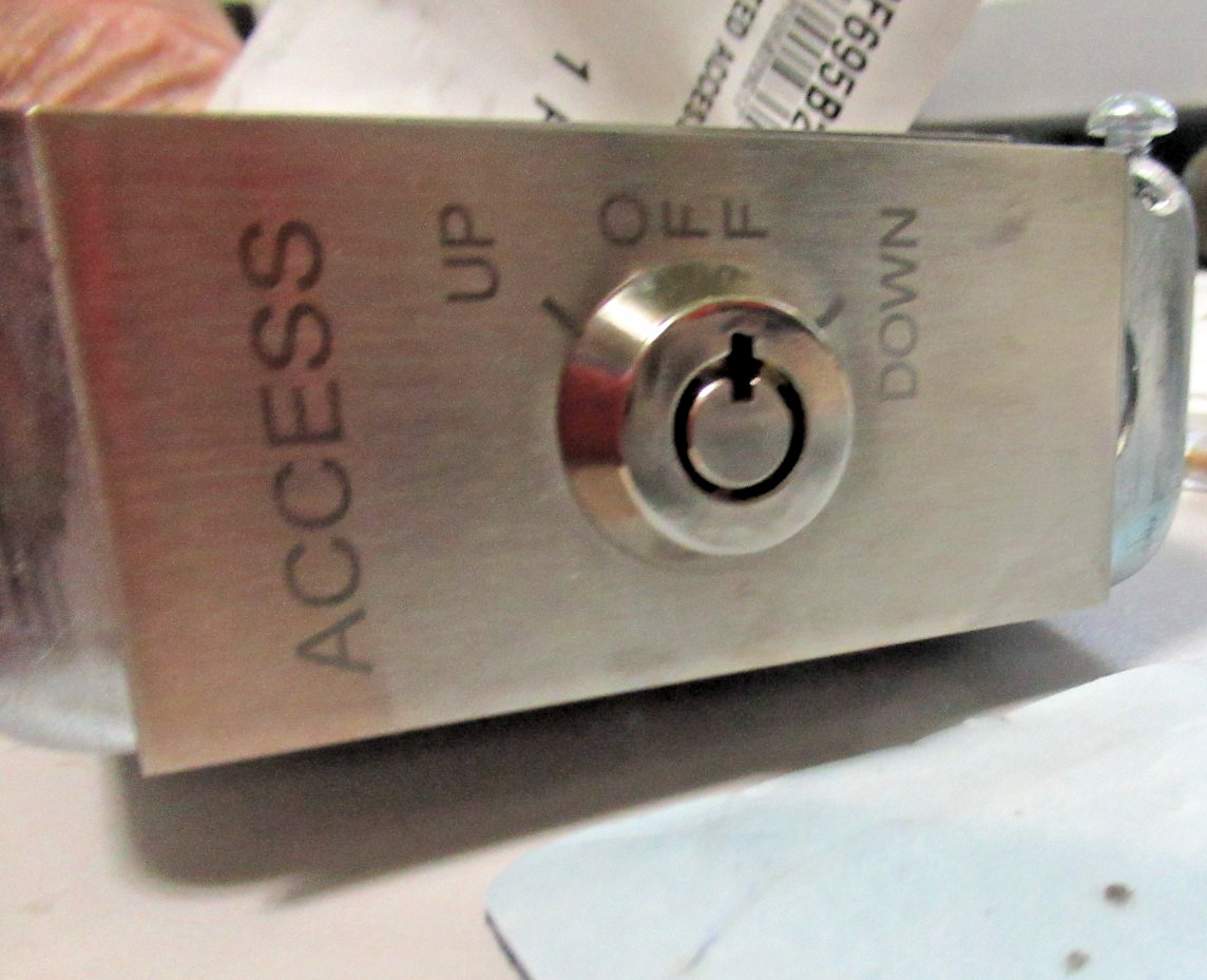 2- Elevator Hoistway Access SWITCHES & KEYS X4002 ACCESS UP OFF DOWN 10FT LONG