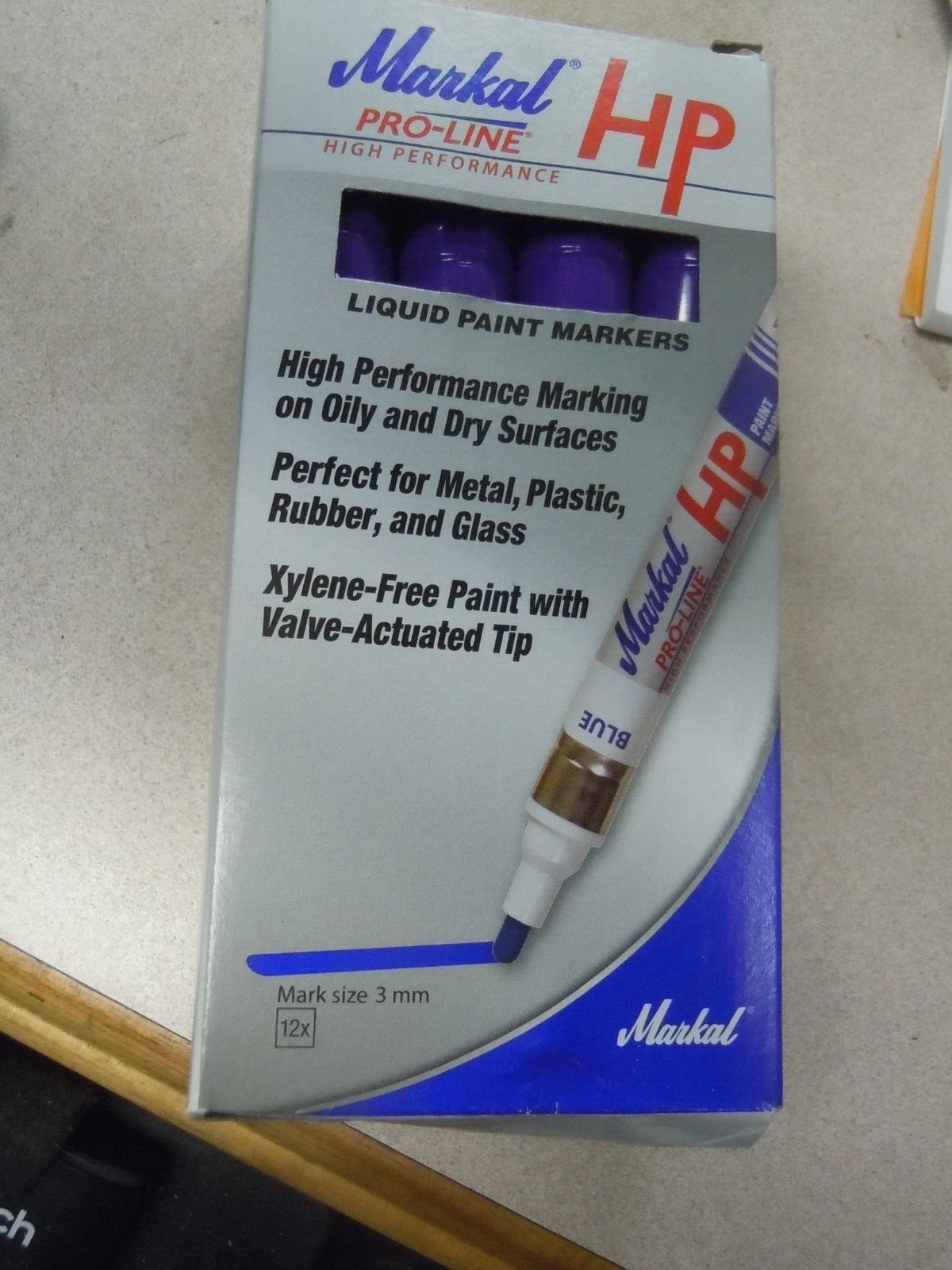 Markal 96974 Paint Marker, Medium Tip, Purple Color Family, Paint. Lot of 12