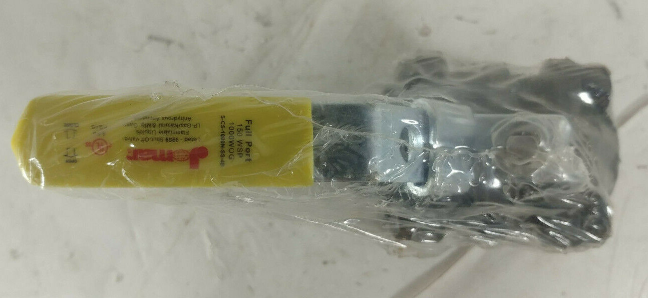 1 NEW JOMAR S-CS-1000N-SS-4B CARBON STEEL BALL VALVE 1/2″, 500-503, 1000WOG NNB