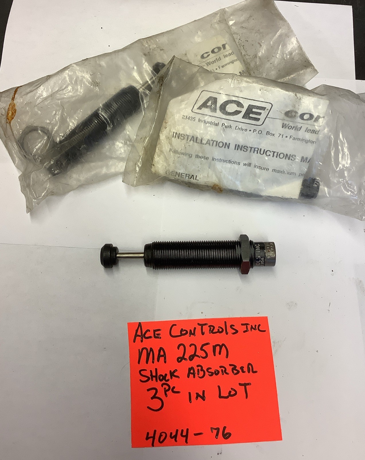 Ace Control MA225M Shock Absorber(3 Pc In Lot) 4044-76